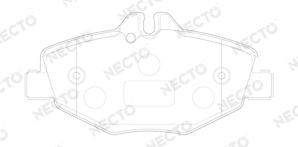Kit de plaquettes de frein, frein à disque NECTO FD7007A