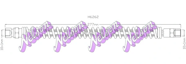 Flexible de frein KAWE H6262