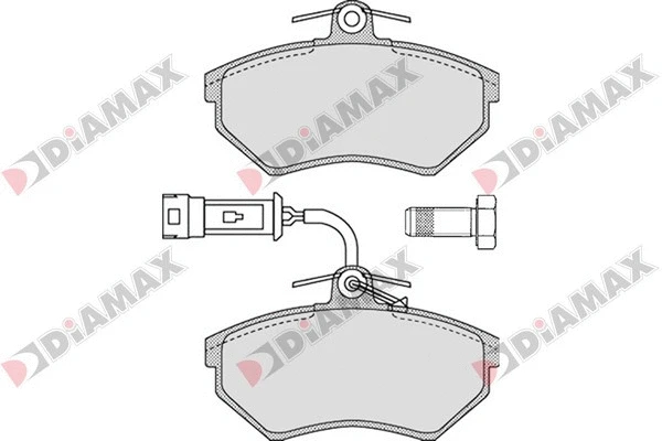 Kit de plaquettes de frein, frein à disque DIAMAX N09340