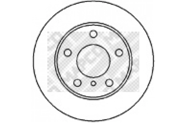 Disque de frein MAPCO 15681