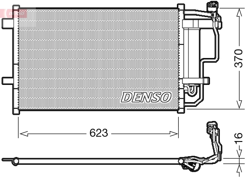 Condenseur, climatisation DENSO DCN44007