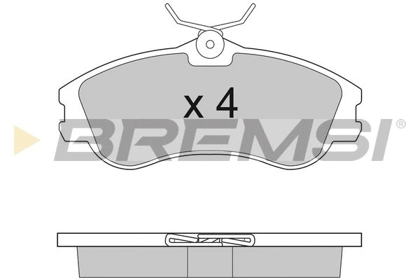 Kit de plaquettes de frein, frein à disque BREMSI BP2921