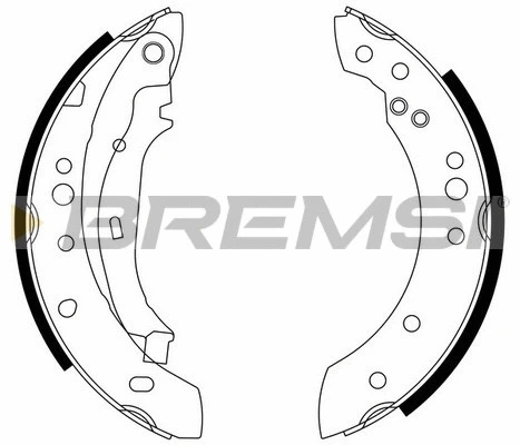 Jeu de mâchoires de frein BREMSI GF0446