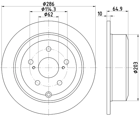 Disque de frein MINTEX MDC2445