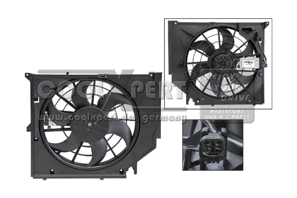 Ventilateur, refroidissement du moteur BBR Automotive 003-60-08501