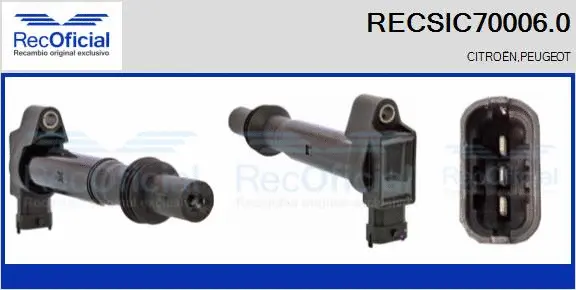 Bobine d'allumage RECOFICIAL RECSIC70006.0