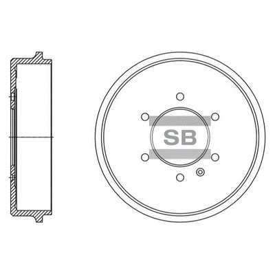 Tambour de frein Hi-Q SD4507