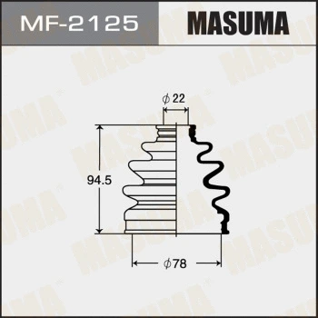 Jeu de joints-soufflets, arbre de commande MASUMA MF-2125