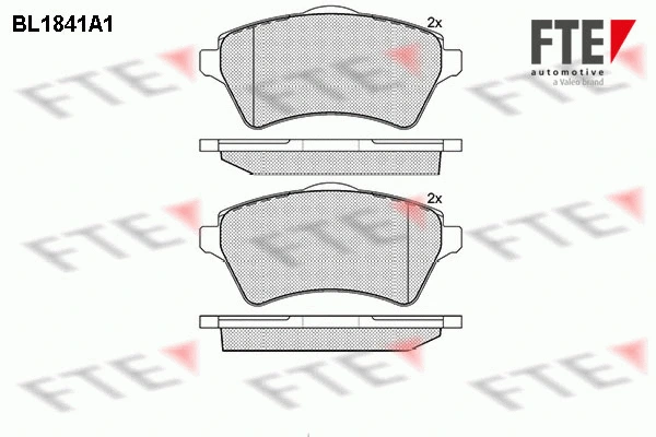 Kit de plaquettes de frein, frein à disque FTE 9010418