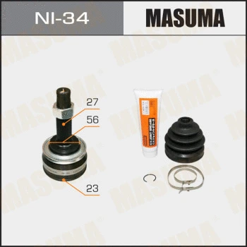 Jeu de joints, arbre de transmission MASUMA NI-34