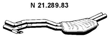 Silencieux arrière EBERSPÄCHER 21.289.83