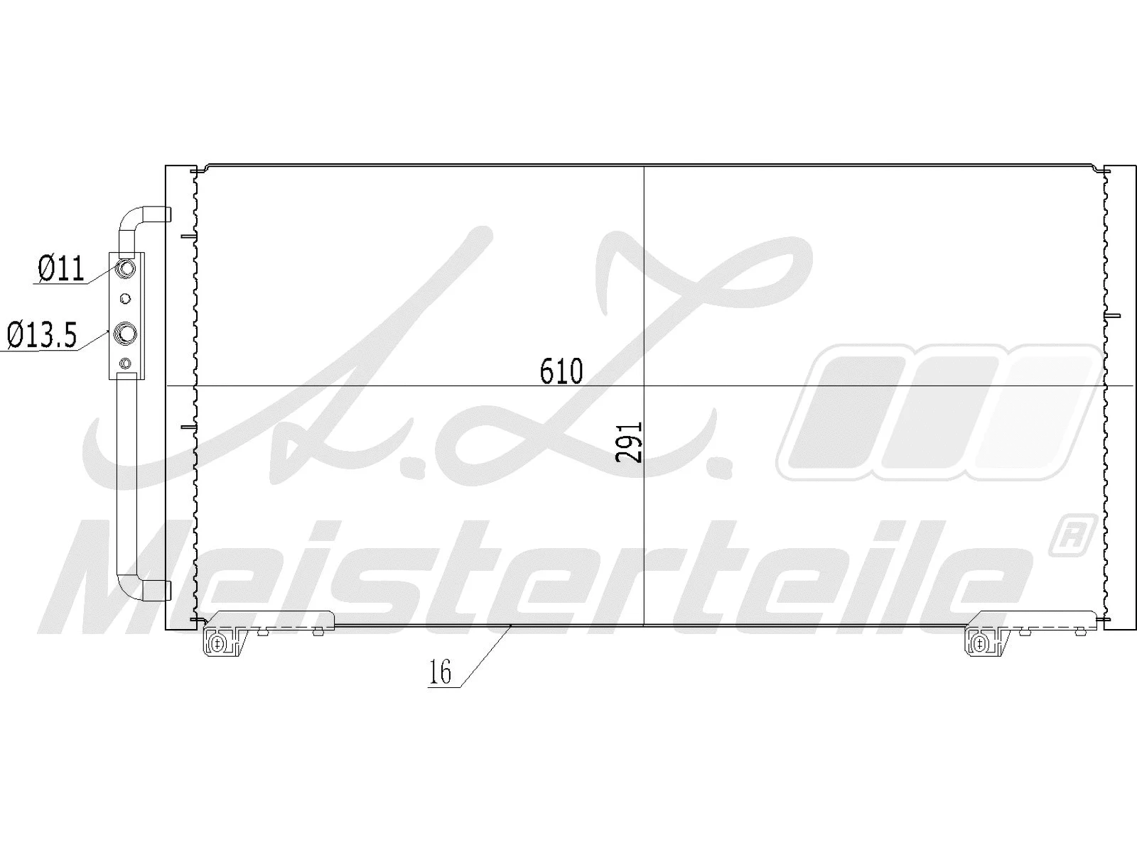Condenseur, climatisation A.Z. Meisterteile AZMT-45-030-1353