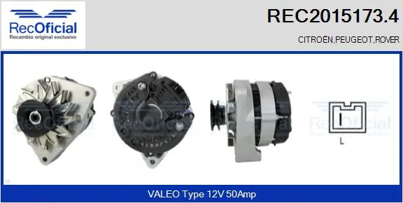 Alternateur RECOFICIAL REC2015173.4