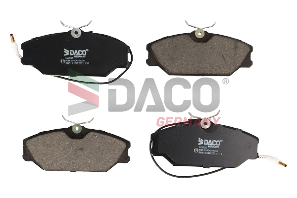 Kit de plaquettes de frein, frein à disque DACO Germany 323925