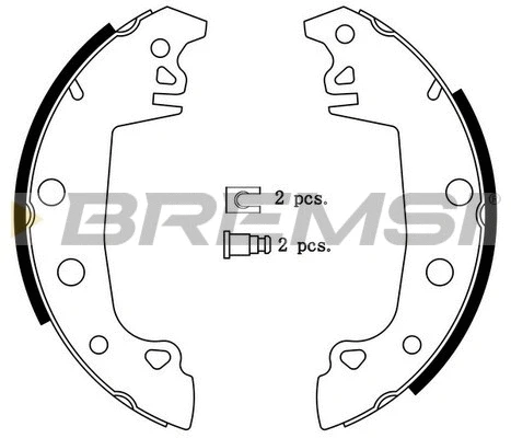 Jeu de mâchoires de frein BREMSI GF0104