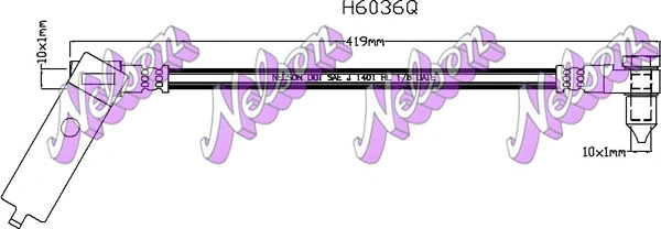 Flexible de frein KAWE H6036