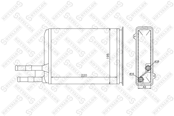 Système de chauffage STELLOX 10-35025-SX