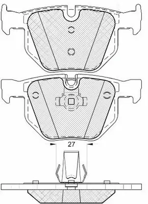 Kit de plaquettes de frein, frein à disque SB BP32093W