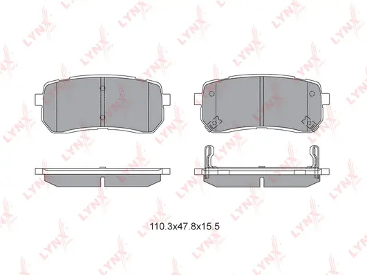 Kit de plaquettes de frein, frein à disque LYNXAUTO BD-3626
