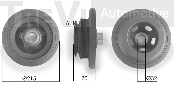 Poulie, vilebrequin TREVI AUTOMOTIVE PC1111