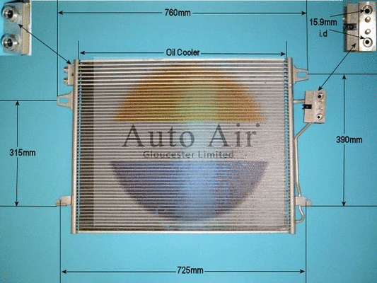 Condenseur, climatisation AUTO AIR GLOUCESTER 16-1368