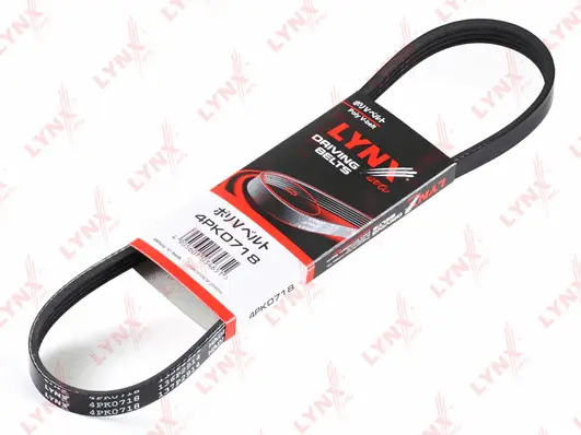 Courroie trapézoïdale à nervures LYNXAUTO 4PK0718