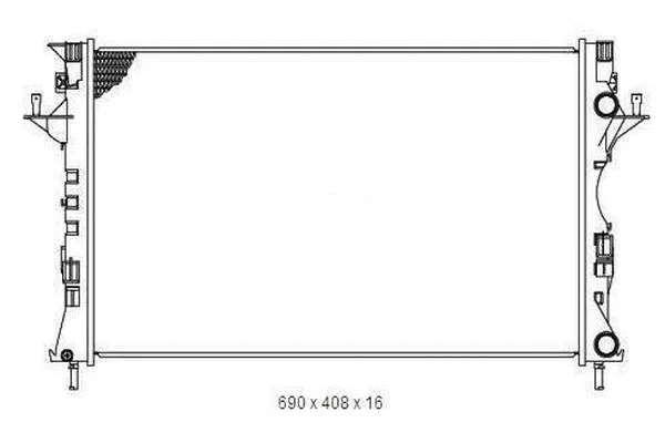 Radiateur, refroidissement du moteur ORDONEZ 2065026