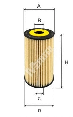 Filtre à huile MFILTER TE 4057