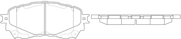 Kit de plaquettes de frein, frein à disque FIT FP5150