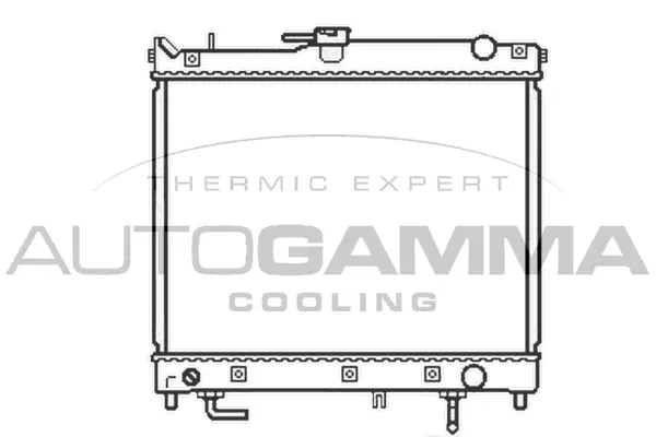 Radiateur, refroidissement du moteur AUTOGAMMA 105654