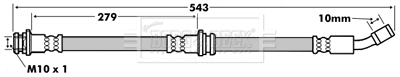 Flexible de frein BORG & BECK BBH7162