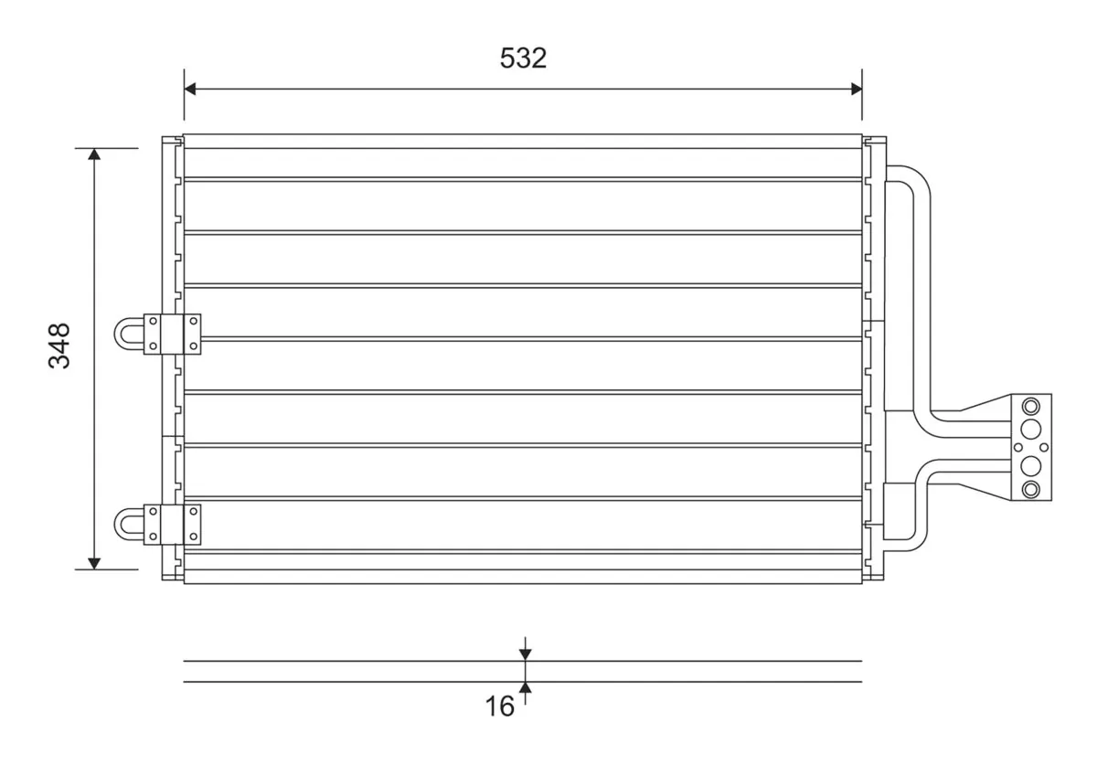 Condenseur, climatisation VALEO 816803