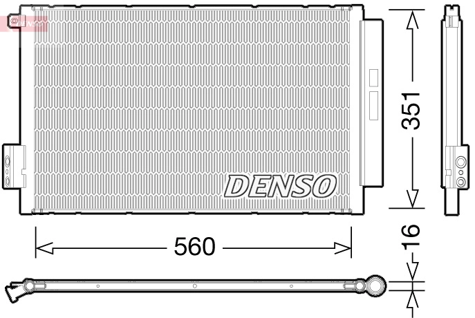 Condenseur, climatisation DENSO DCN09043