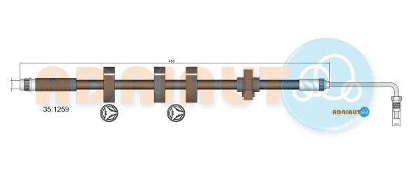 Flexible de frein ADRIAUTO 35.1259