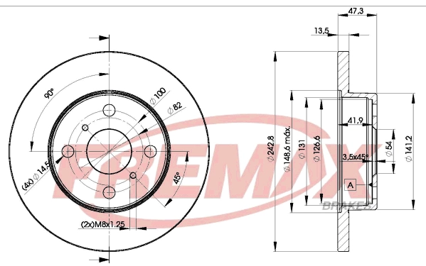 Disque de frein FREMAX BD-1216
