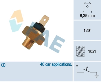 Contact thermique, voyant avertisseur de liquide de refroid. FAE 35520