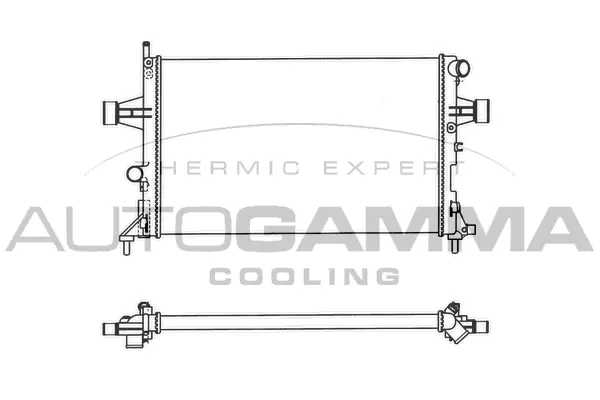 Radiateur, refroidissement du moteur AUTOGAMMA 102220