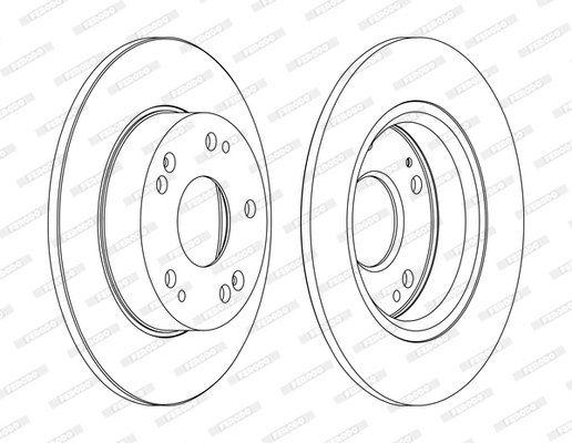 Disque de frein FERODO DDF1558C-1-D