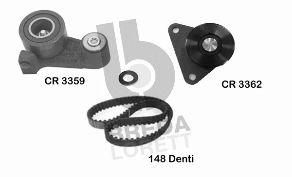 Kit de courroie crantée BREDA LORETT KCD0401