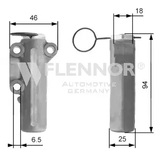 Amortisseur de vibrations, courroie crantée FLENNOR FD99022