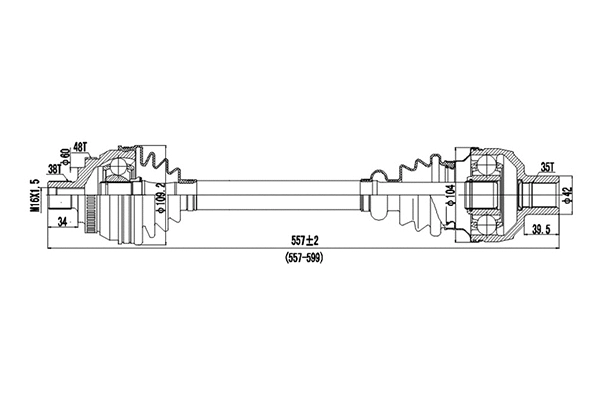 Arbre de transmission DYNAMATRIX DDS218008