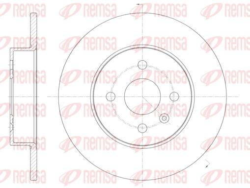 Disque de frein REMSA 6789.00