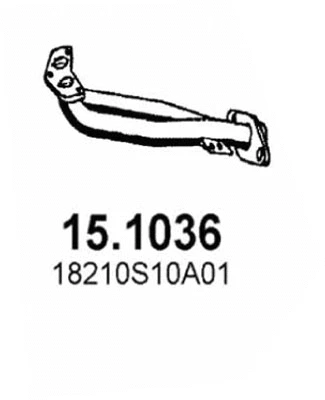 Tuyau d'échappement ASSO 15.1036