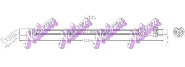 Flexible de frein KAWE H7135