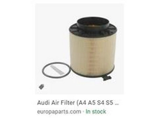Filtre à air ZPY 8K0 133 843