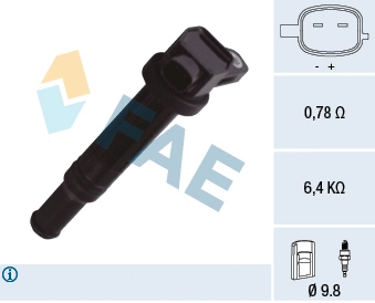 Bobine d'allumage FAE 80363