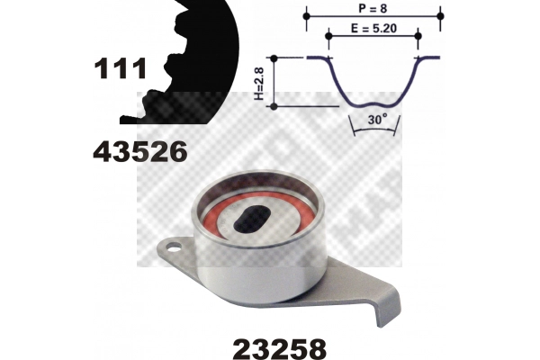 Kit de courroie crantée MAPCO 23526