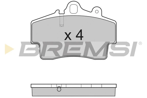 Kit de plaquettes de frein, frein à disque BREMSI BP3179