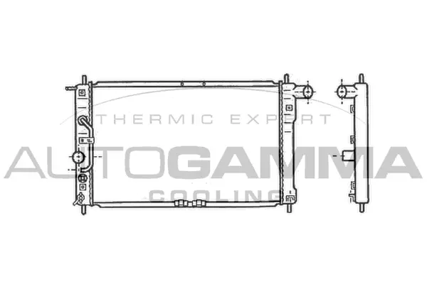 Radiateur, refroidissement du moteur AUTOGAMMA 102050