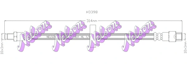 Flexible de frein KAWE H3398